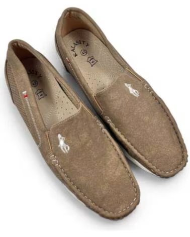 MOCASSIM CONFORTÁVEL PERFURADO PARA HOMEM KAKI 132859