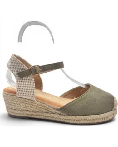 TIMBOS SANDALIA CUNA ESPARTO MUJER 132960 VERDE