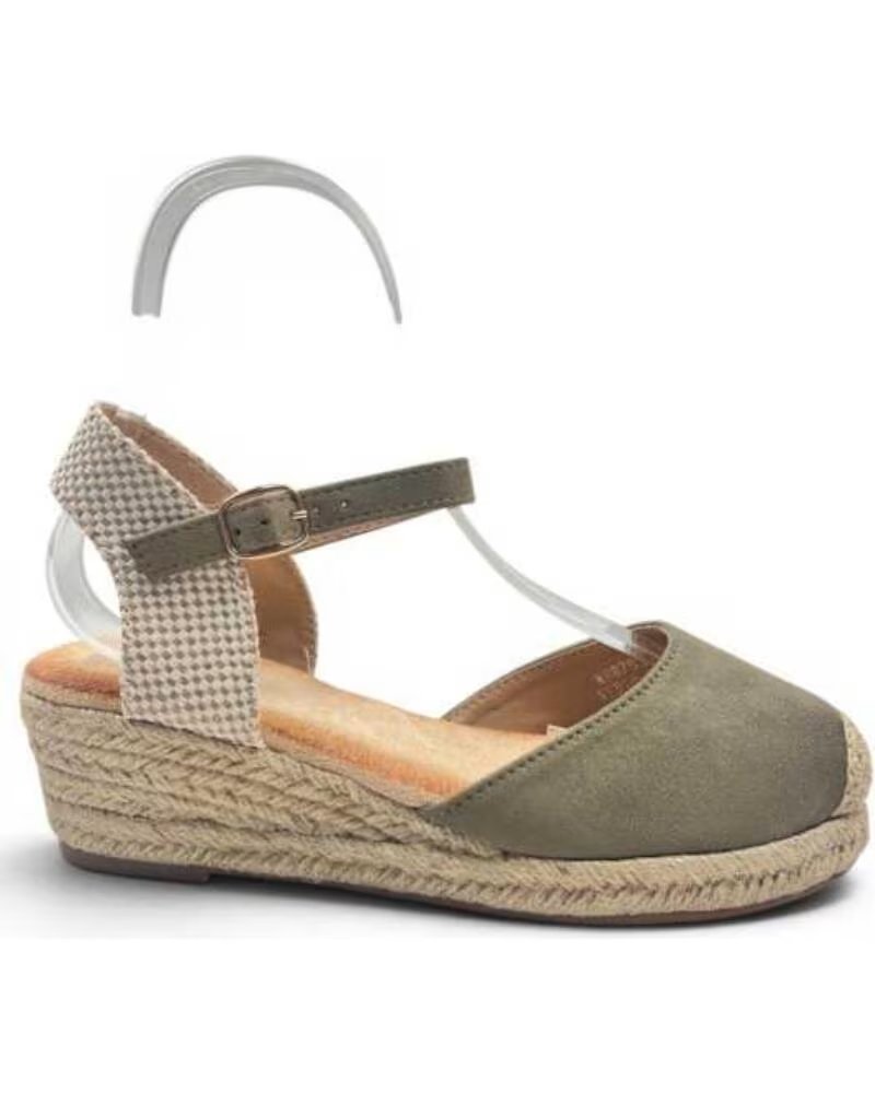 TIMBOS SANDALIA CUNA ESPARTO MUJER 132960 VERDE