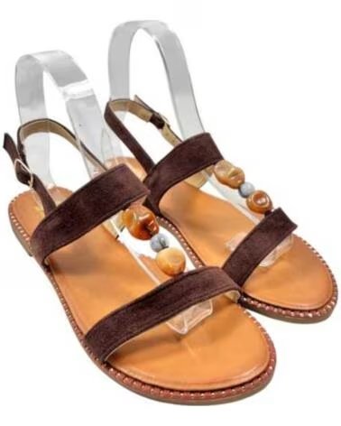 TIMBOS SANDALIA PLANA DE MUJER 132989 MARRÓN MARRON