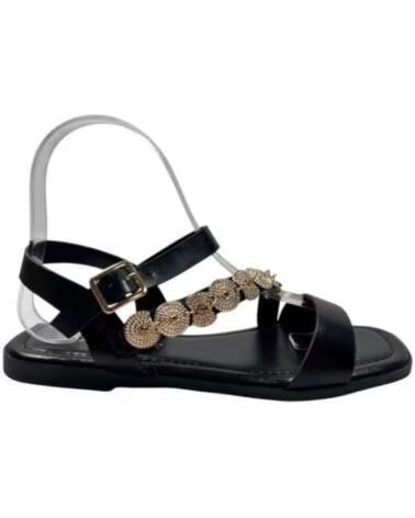 TIMBOS SANDALIA PLANA 132967 NEGRO