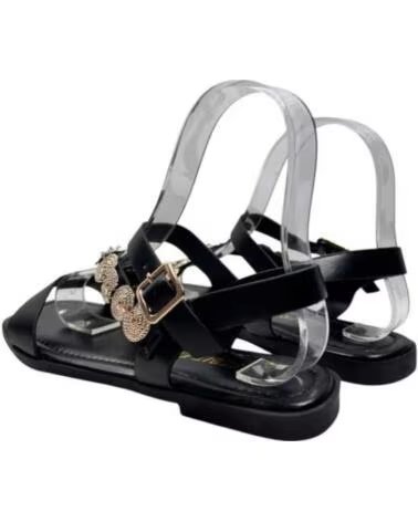 TIMBOS SANDALIA PLANA 132967 NEGRO