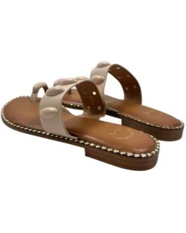 TIMBOS SANDALE ESCLAVE ENTRE-DOIGTS PLATE FEMME BEIGE 132994
