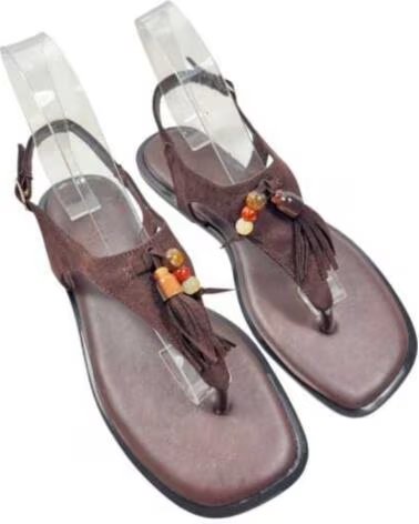 TIMBOS SANDÁLIA ESCRAVA PLANA MULHER CASTANHO 132996 MARRON