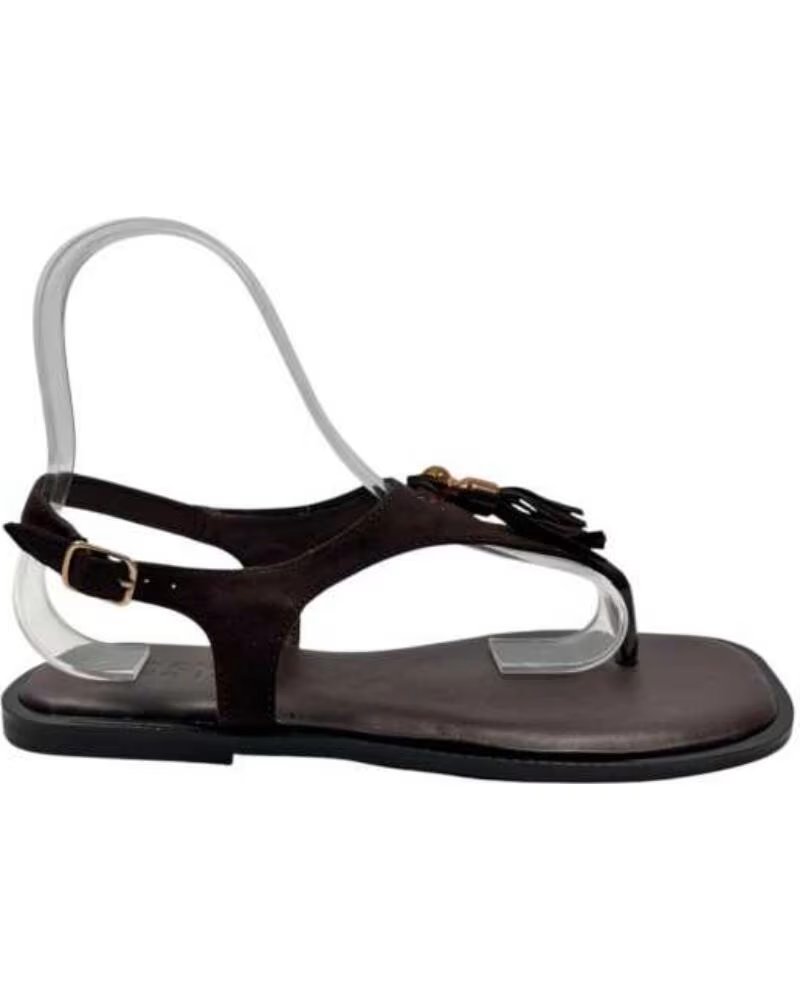 TIMBOS SANDÁLIA ESCRAVA PLANA MULHER CASTANHO 132996 MARRON