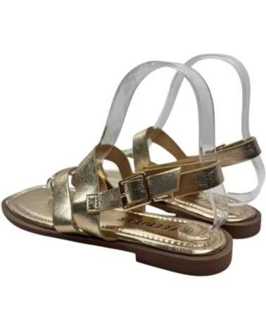 TIMBOS SANDALO SCHIAVA INFRADITO BASSO DONNA ORO 133080