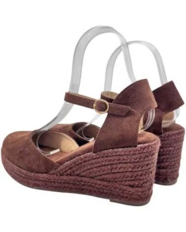 SANDÁLIA ANABELA ESPARTO TIMBOS CASTANHO 133204 MARRON