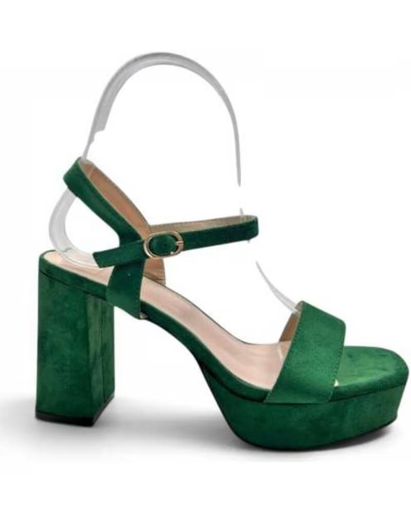 TIMBOS SANDALIA TACÓN PLATAFORMA VESTIR 133254 VERDE