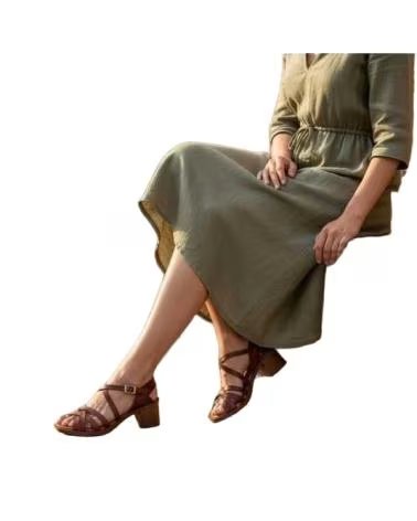 TIMBOS SANDALIA TACÓN MUJER CAMEL 133302