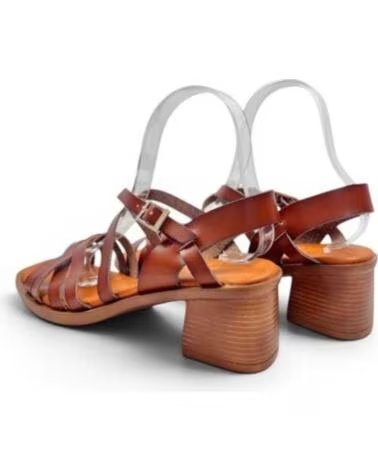 TIMBOS SANDALIA TACÓN MUJER CAMEL 133302