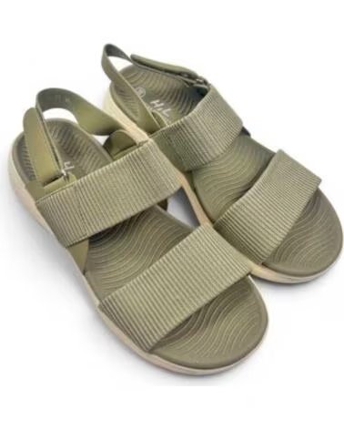 TIMBOS SANDÁLIA ANABELA CONFORTÁVEL FEMININA VERDE 133306