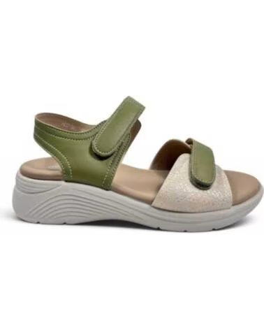 TIMBOS SANDALIA FEMININA CONFORTAVEL ANABELA 133295 VERDE
