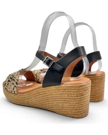 TIMBOS SANDALIA CUNA PLATAFORMA MUJER 133284 NEGRO