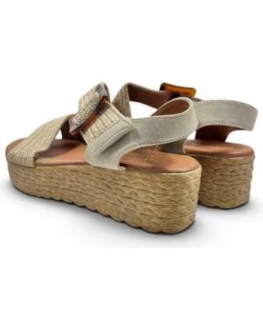 TIMBOS SANDALIA CUNA PLATAFORMA MUJER 133282 BEIGE