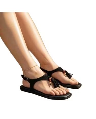 TIMBOS SANDALIA ESCLAVA PLANA MUJER NEGRO 133310