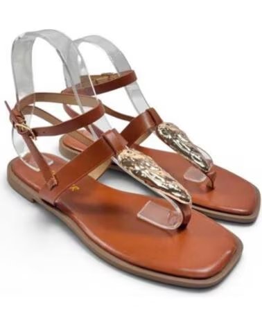 TIMBOS SANDÁLIA RASTEIRA DE DEDO MULHER CAMEL 133315