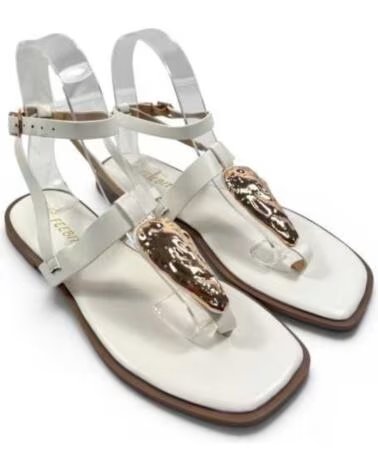 TIMBOS SANDALIA ESCLAVA DEDO PLANA MUJER BLANCO 133316