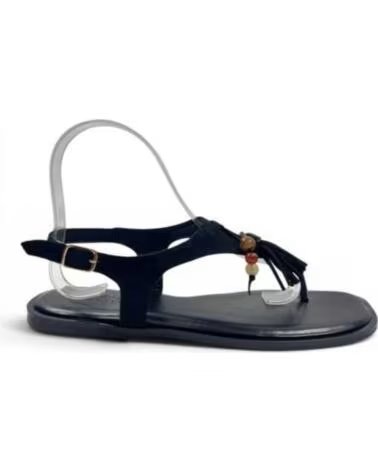 TIMBOS SANDALIA ESCLAVA PLANA MUJER NEGRO 133310
