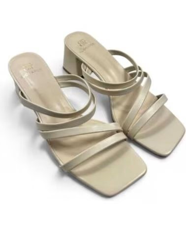 TIMBOS ZUECO VESTIR TACÓN BEIGE 133336