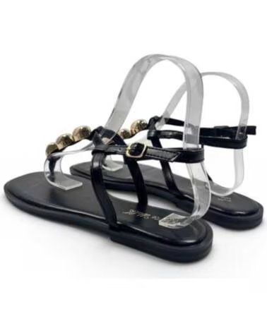 TIMBOS SANDÁLIA ESCRAVA RASTEIRA FEMININA PRETO 133322 NEGRO