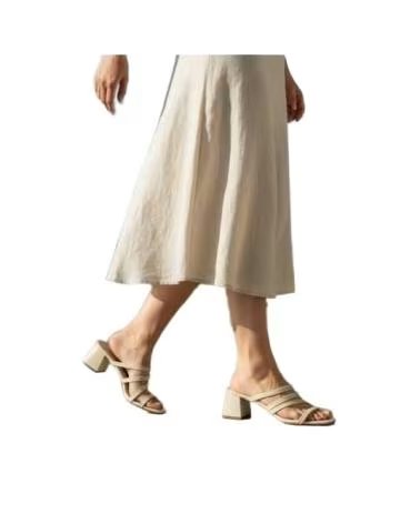 TIMBOS ZUECO VESTIR TACÓN BEIGE 133336