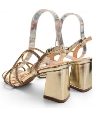TIMBOS SANDALIA TACÓN FIESTA MUJER ORO 133355