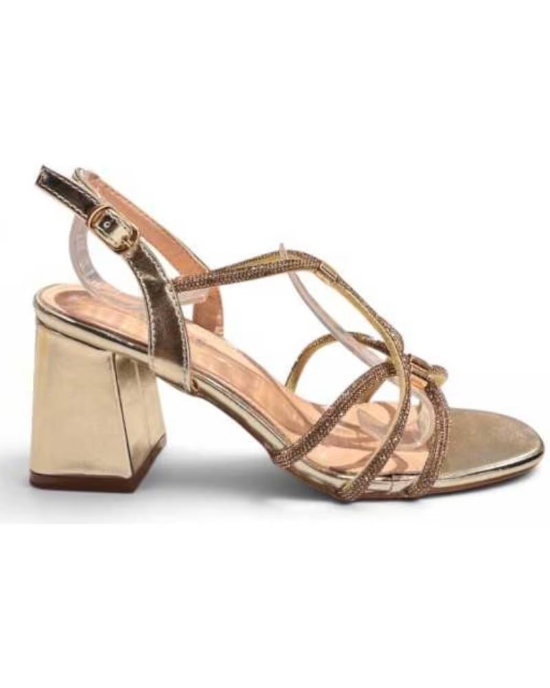 TIMBOS SANDALIA TACÓN FIESTA MUJER ORO 133355