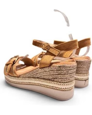TIMBOS SANDÁLIA PLATAFORMA ESPARTO MULHER CAMEL 133358