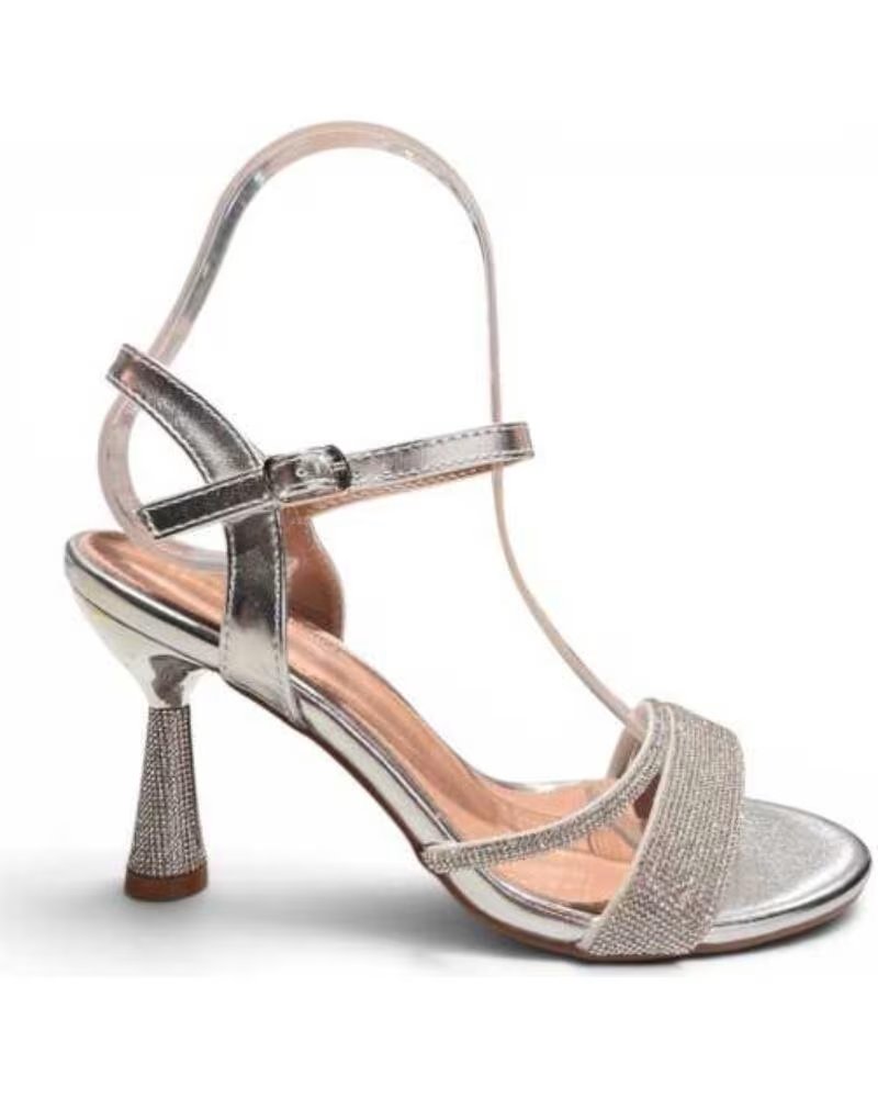 TIMBOS SANDALIA TACÓN FIESTA MUJER PLATA 133351