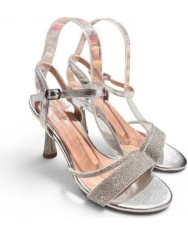 TIMBOS SANDALIA TACÓN FIESTA MUJER PLATA 133351