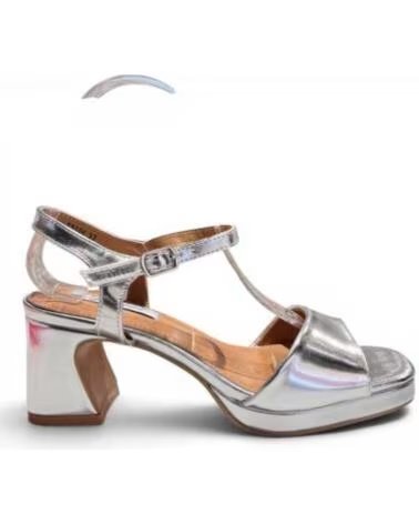 TIMBOS SANDALIA TACON FIESTA DE MUJER PLATA 133117