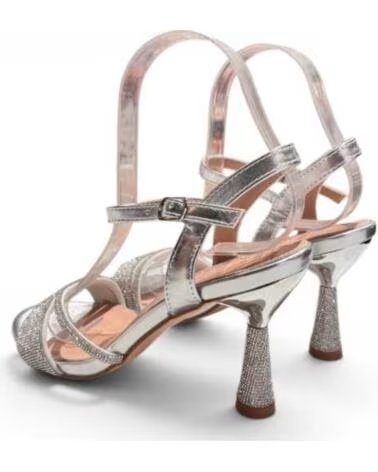 TIMBOS SANDALIA TACÓN FIESTA MUJER PLATA 133351