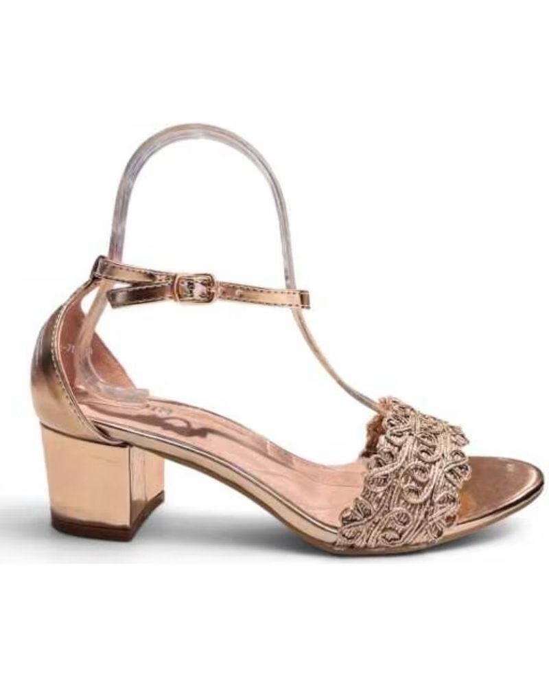 TIMBOS ABSATZ SANDALE PARTY CHAMPAGNER 133131 GOLD ORO