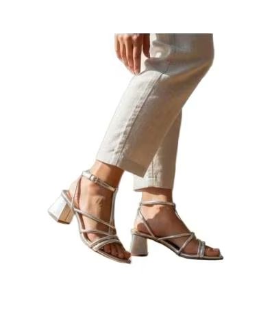 TIMBOS SANDALIA TACON FIESTA MUJER PLATA 133121
