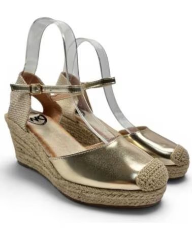 TIMBOS SANDALIA CUNA ESPARTO MUJER ORO 133361
