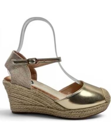 TIMBOS SANDALIA CUNA ESPARTO MUJER ORO 133361