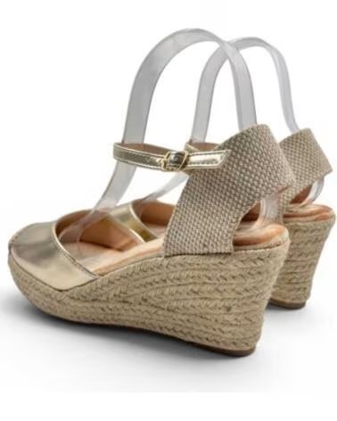 TIMBOS SANDALIA CUNA ESPARTO MUJER ORO 133361