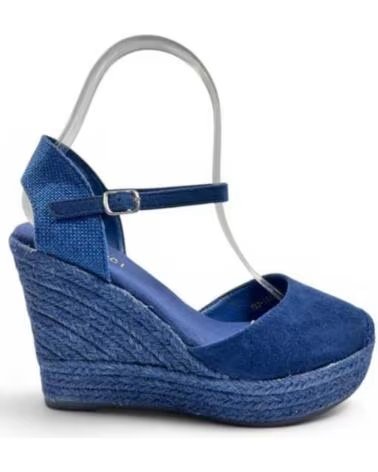 TIMBOS SANDÁLIA ANABELA ESPARTO 133376 AZUL