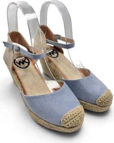 TIMBOS SANDALIA CUNA ESPARTO CELESTE 133366 AZUL