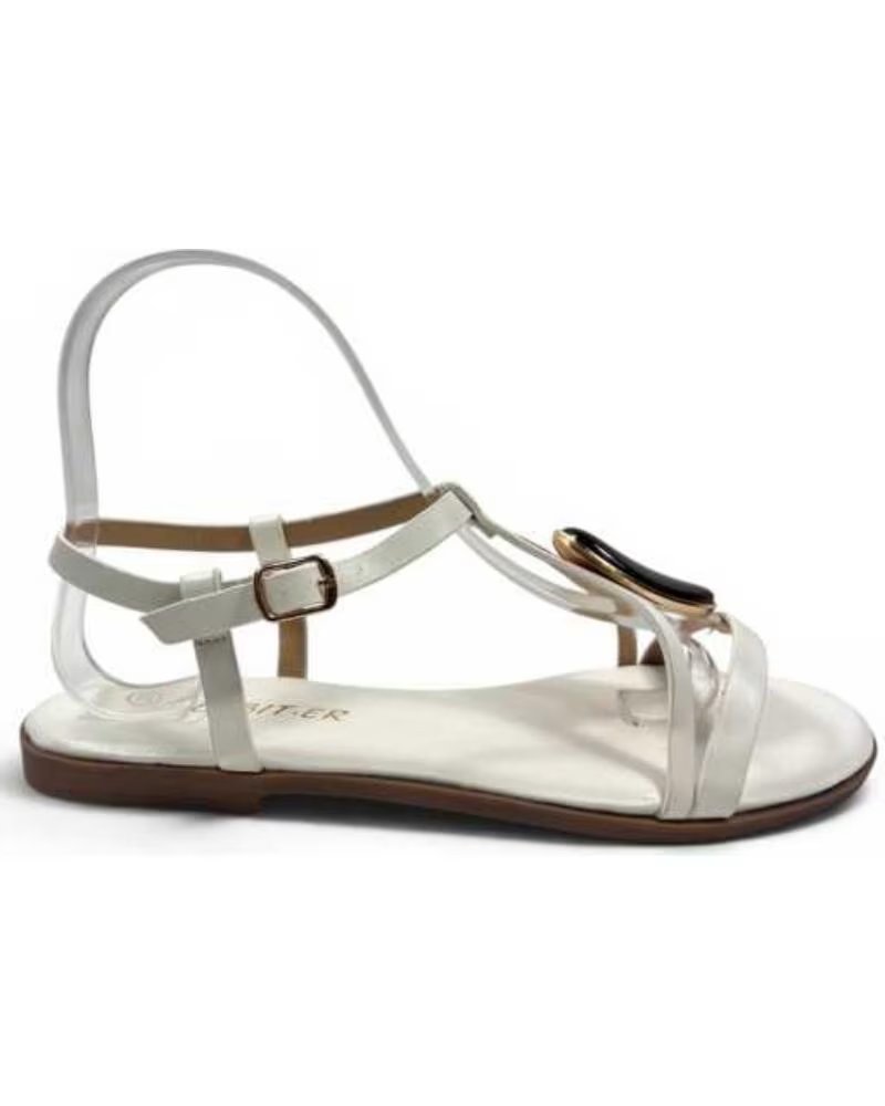 TIMBOS 133377 FLACHE DAMEN SANDALE BLANCO