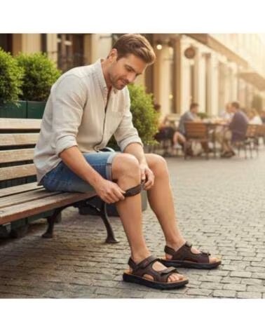 TIMBOS SANDALO BIO UOMO 133395 MARRONE MARRON