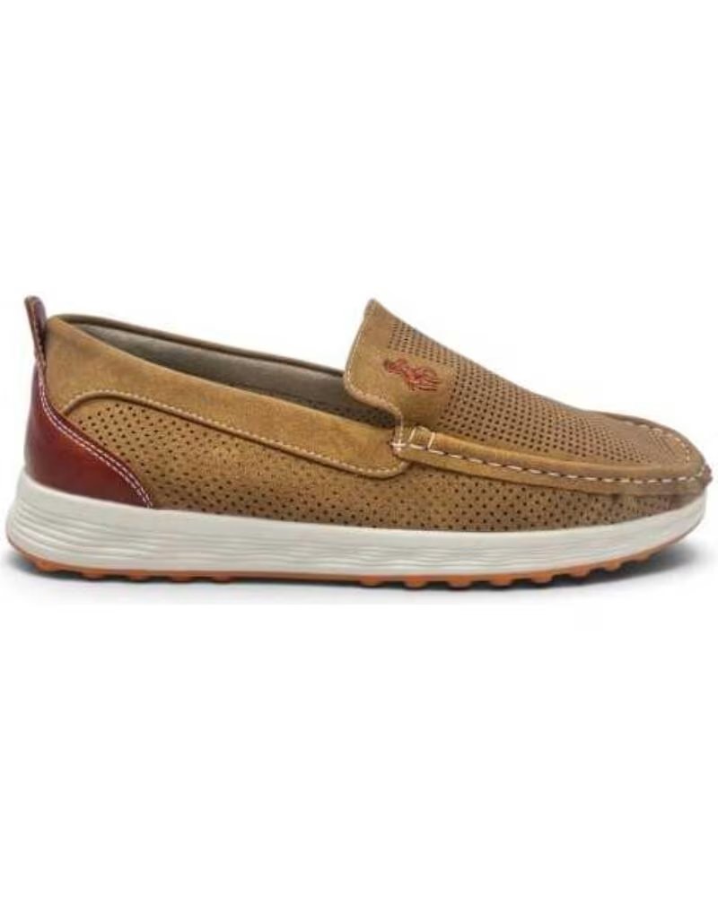 MOCASSIM CONFORTÁVEL PERFURADO MASCULINO TIMBO 133386 CAMEL