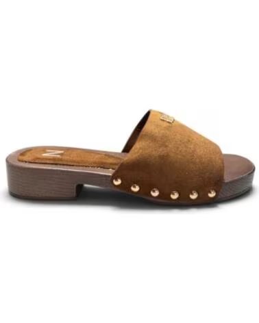 ZOCCOLI CON TACCO BASSO DA DONNA TIMBOS CAMEL 133455
