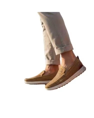 MOCASSIM CONFORTÁVEL PERFURADO MASCULINO TIMBO 133386 CAMEL