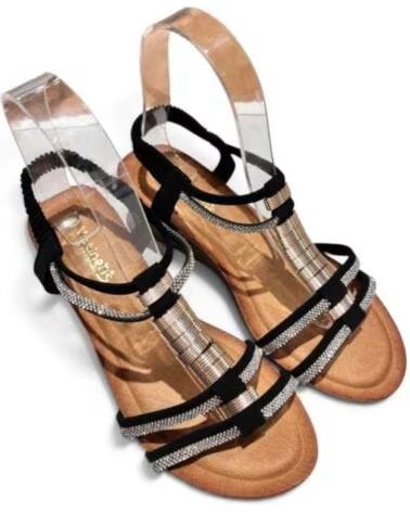 TIMBOS SANDALO ZEPPA COMODO DA DONNA 133461 NEGRO