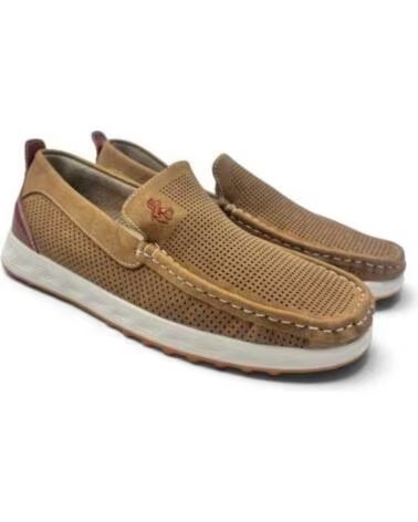 MOCASSIM CONFORTÁVEL PERFURADO MASCULINO TIMBO 133386 CAMEL