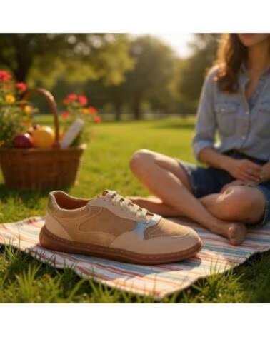 DAVINIA TÉNIS BAREFOOT DE MULHER BEGE 133494 BEIGE