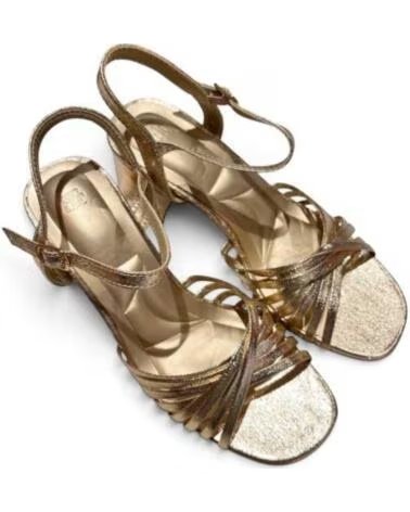 BUONAROTTI SANDALIA TACÓN FIESTA MUJER 133731 ORO