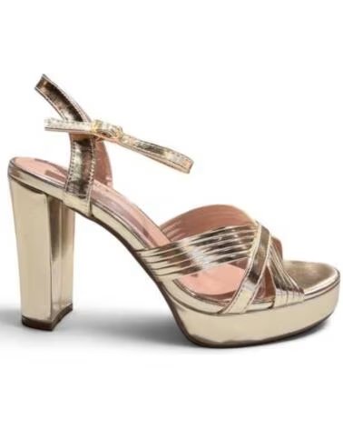 TIMBOS SANDALE TALON PLATEFORME SOIRÉE FEMME 133734 OR ORO
