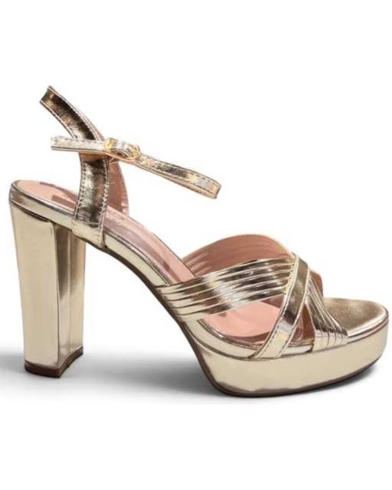 TIMBOS SANDALE TALON PLATEFORME SOIRÉE FEMME 133734 OR ORO